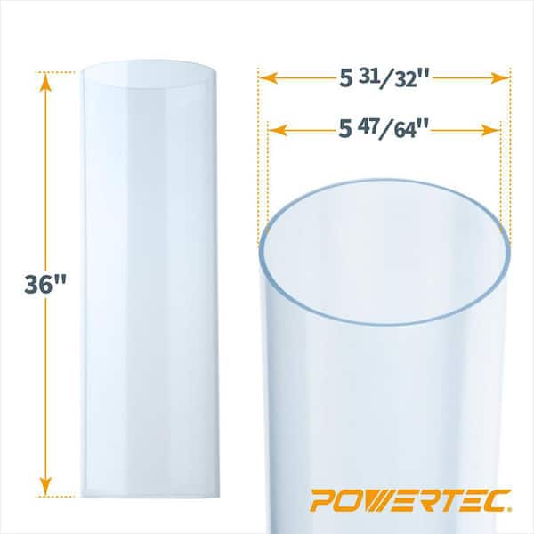 3 x 4' Thin Wall Round Clear Plastic Packaging Tube