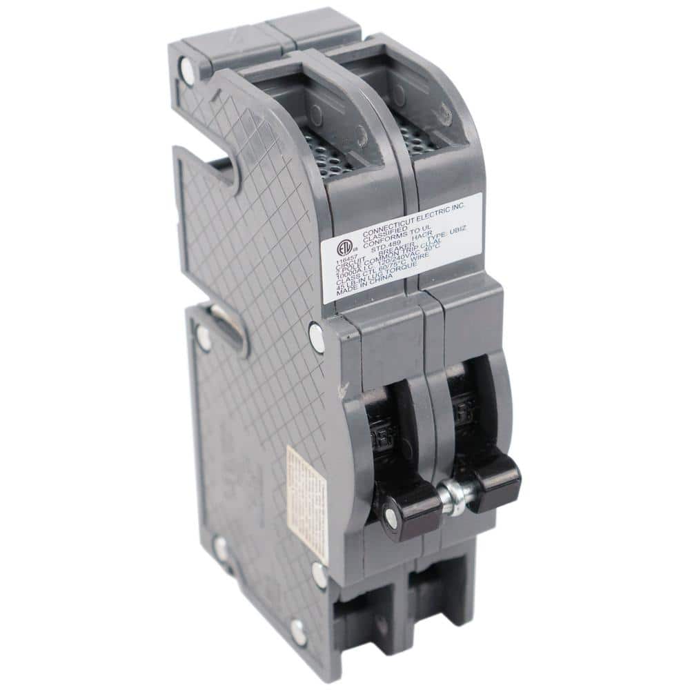 New UBIZ Thick 50 Amp 120/240 Volts 1-1/2 in. 2-Pole  Type QC50 Replacement Circuit Breaker price history on PriceWatchPro