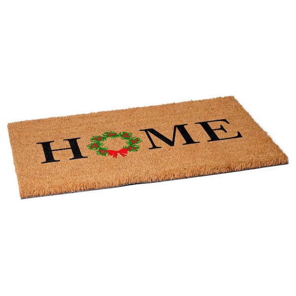 Multi-Colored 36 in. x 24 in. Coir Outdoor Door Mat