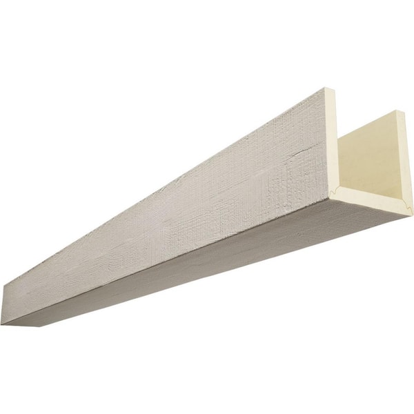 Ekena Millwork Endurathane 12 in. H x 12 in. W x 10 ft. L Rough Cedar Sand Dune Faux Wood Beam