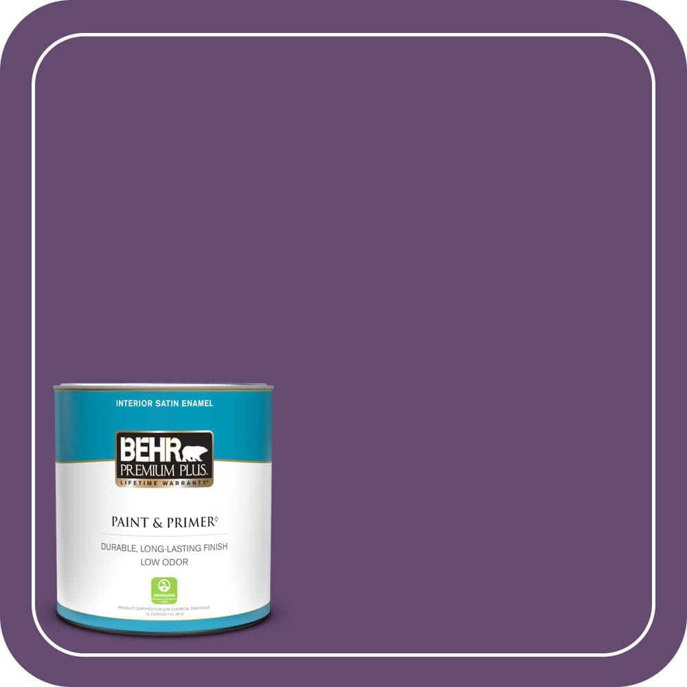 1 qt. #S-G-670 Deep Violet Satin Enamel Low Odor Interior Paint & Primer price history on PriceWatchPro