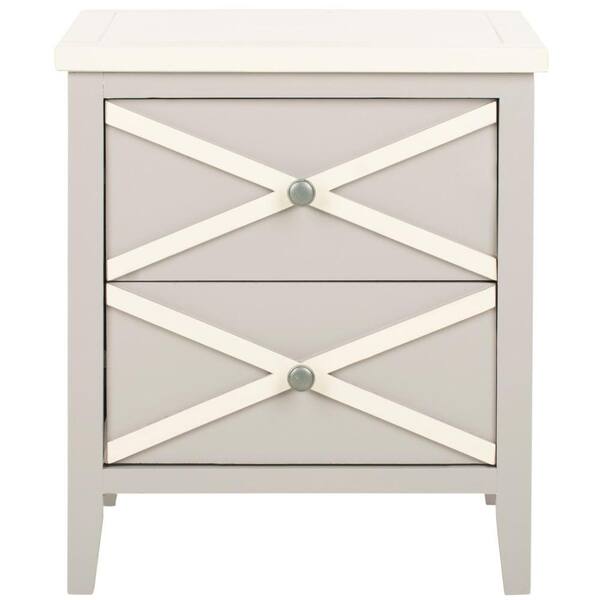 Safavieh Sherrilyn Gray Storage Side Table