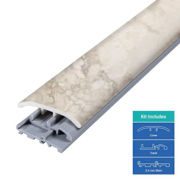 Atomic 0.31 in. T x 2 in. W x 78.7 in. L Vinyl 4-in-1 Molding