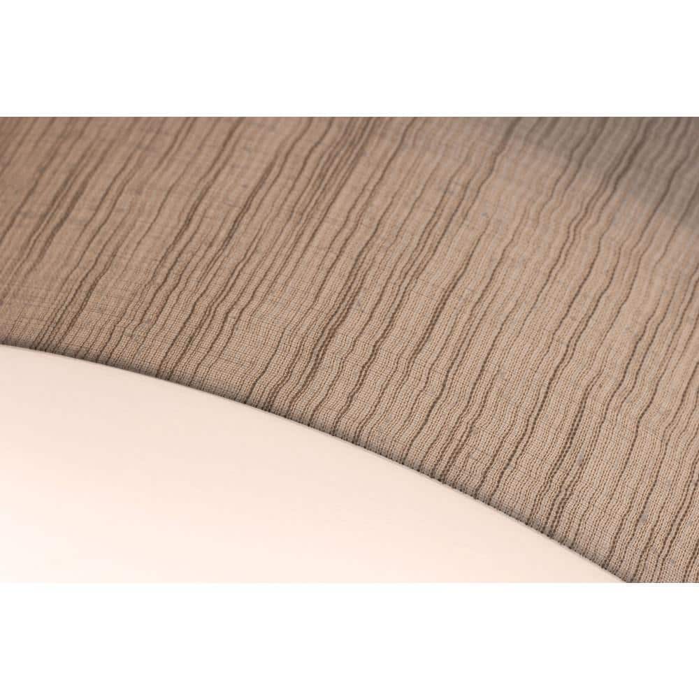 Anton 24'' Jute and White Drum Flush Mount Light