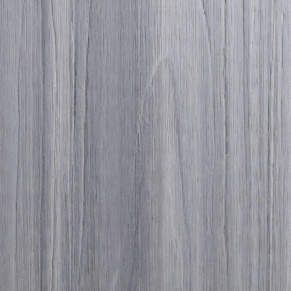 NewTechWood Naturale Magellan Series 1 in. x 5-1/2 in. x 0.5 ft. Icelandic Smoke White Composite Decking Board Sample with Groove