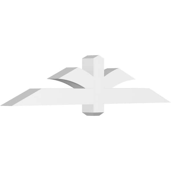Ekena Millwork Redmond 60 in. W x 12.5 in. H x 4 in. D Signature Polyurethane Bracket