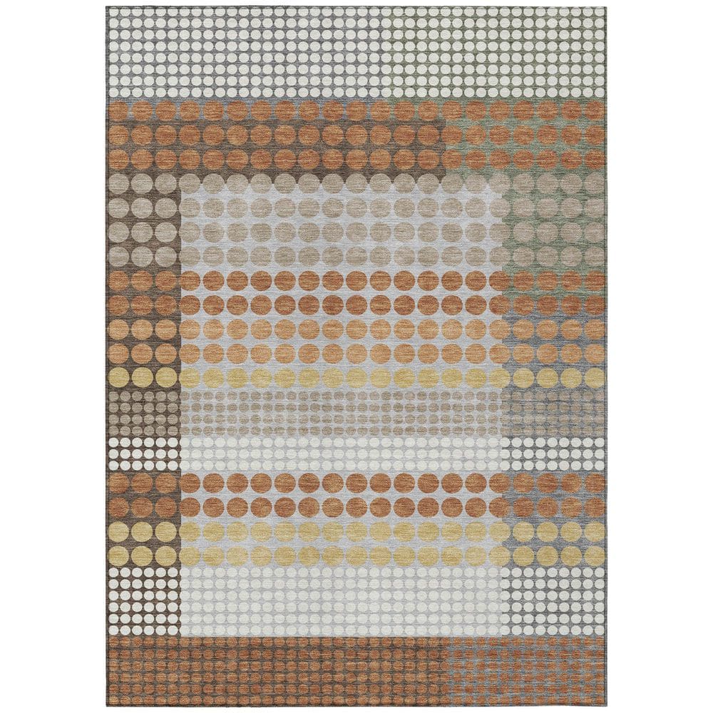 Chantille Machine Washable Indoor/Outdoor Abstract ACN2445 Paprika 3 ft. x 4 ft. Area Rug price history on PriceWatchPro