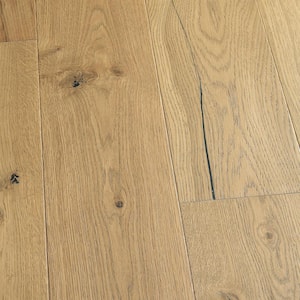 Sunset Cliffs French Oak 1/2 in.T x 7.5 in.W Tongue & Groove Wirebrushed Engineered Hardwood Flooring(1399.2 sq.ft./plt)