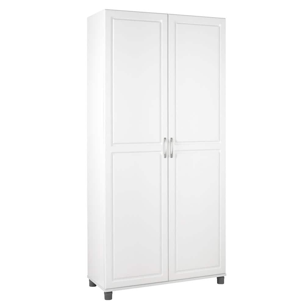 SystemBuild Trailwinds White Storage Cabinet HD55936 - The Home Depot