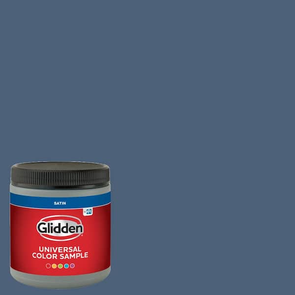 Glidden 8 oz. PPG1163-6 Blue Fjord Satin Interior Paint Sample
