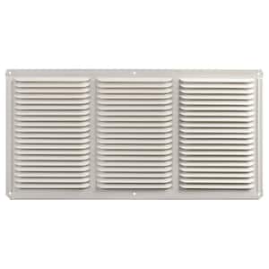 16 in. x 8 in. Aluminum Under Eave Soffit Vent in White (Carton of 36)