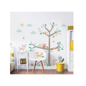 Green Woodland Tree and Friends Wall Stickers