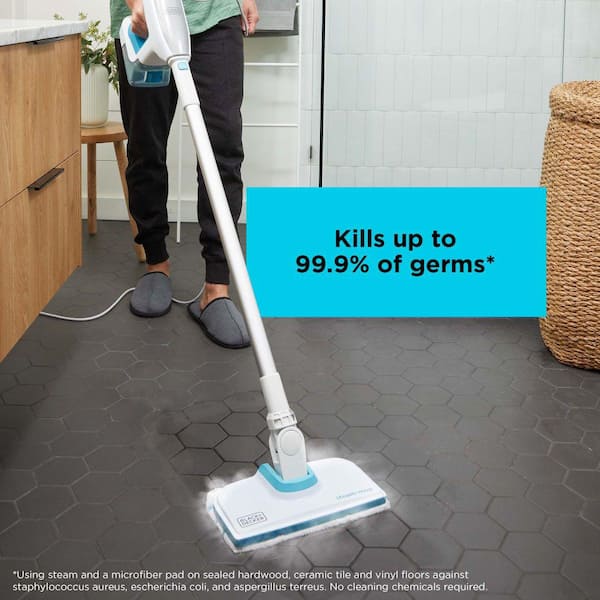 BLACK+DECKER Steam Mop Cleaning System with 6-Attachments BHSM15FX08 - The  Home Depot