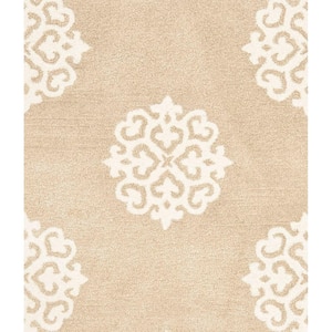 Soho Beige/Ivory 2 ft. x 3 ft. Geometric Area Rug