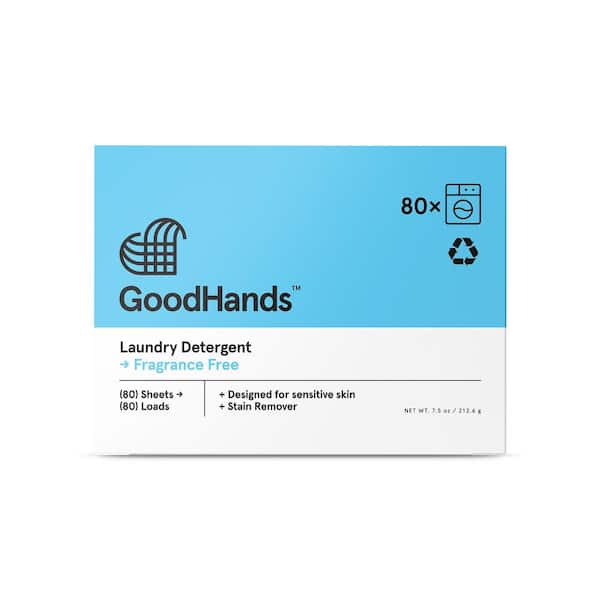GoodHands Unscented Laundry Detergent Sheets with Stain Remover, 320-Loads