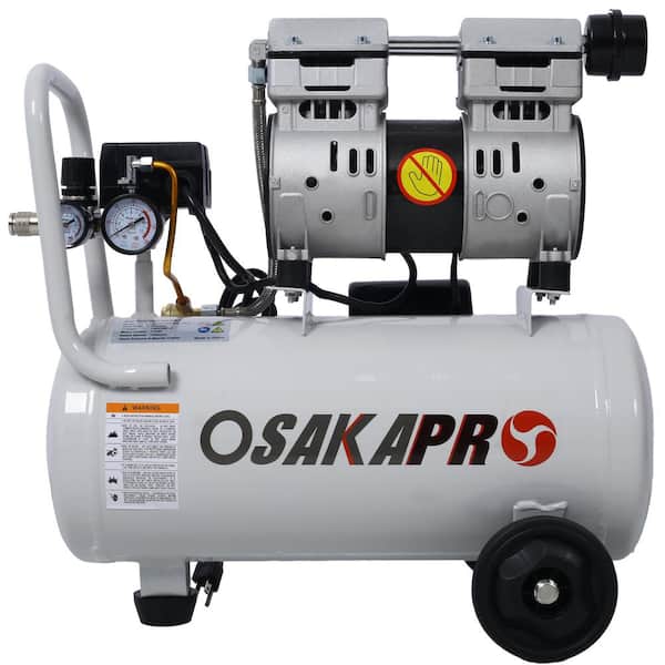 WRIGHTMASTER 8.0 Gal. 1.5 HP 115 PSI Ultra Quiet and Oil-Free Electric Air Compressor