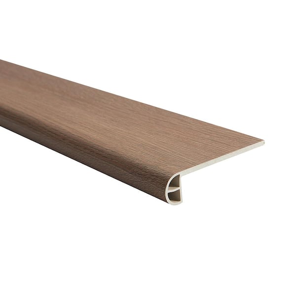Malibu Wide Plank French Oak Melrose 0.944 in. T x 4.527 in. W x 94.48 in. L Vinyl Flush Stair Nose Molding