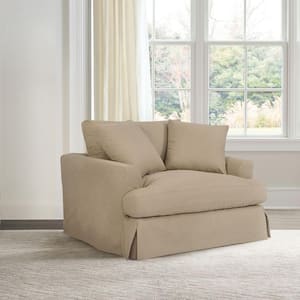 Ciara Sahara Brown Fabric Arm Chair