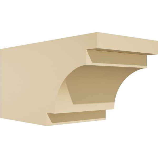 Ekena Millwork Standard Mediterranean 6 in. W x 6 in. H x 12 in. D Signature Urethane Rafter Tail Outlooker