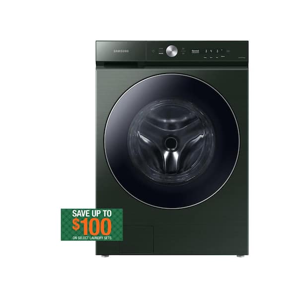 Forest Breeze Video Xxx - Samsung Bespoke 5.3 cu. ft. Ultra-Capacity Smart Front Load Washer in Forest  Green with AI OptiWash and Auto Dispense WF53BB8900AG - The Home Depot