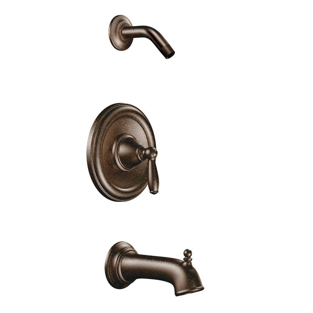 MOEN Brantford Single Handle Posi Temp Tub And Shower Faucet Trim Kit   Oil Rubbed Bronze Moen Shower Bathtub Trim Kits T2153nhorb 64 1000 