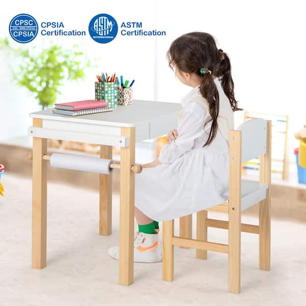 Writing table and chair set discount
