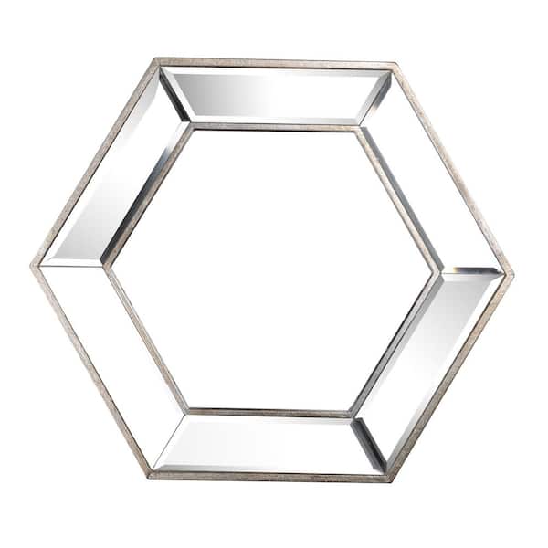 Miscool Anky 20.7 in. W x 17.9 in. H MDF Framed Silver Wall Mounted Decorative Mirror