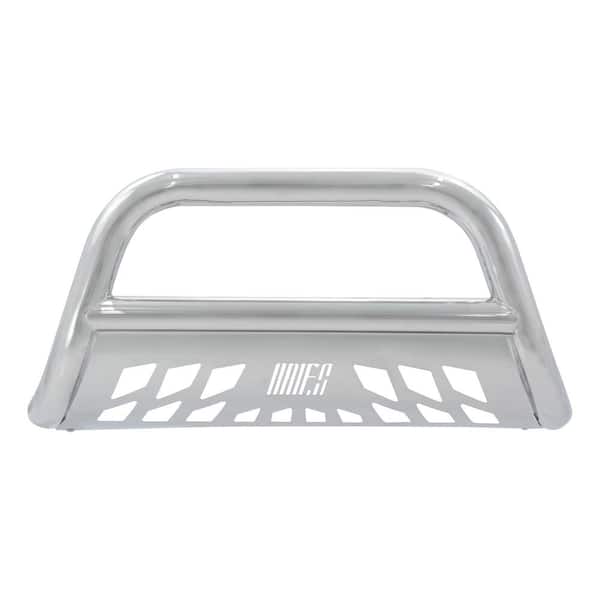 Aries 3-Inch Polished Stainless Steel Bull Bar, No-Drill, Select Toyota Tacoma