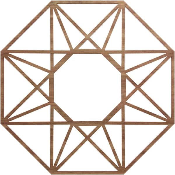 Ekena Millwork 0.25 in. x 7 in. x 18 in. Wood Medallion Moulding