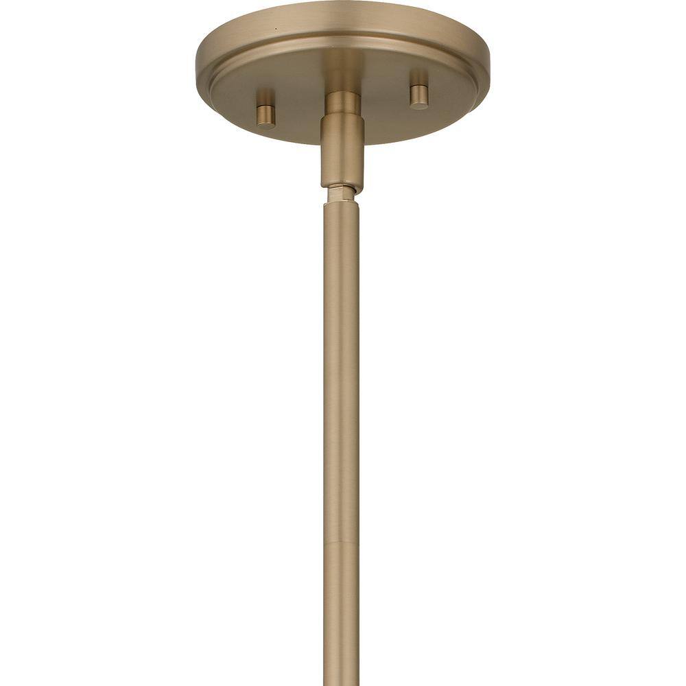 Renee 15'' Bronze Gold Glass 4-Light Pendant