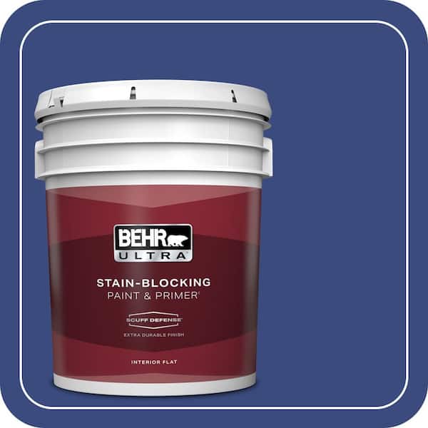 BEHR ULTRA 5 gal. #P530-7 Tanzanite Extra Durable Flat Interior Paint & Primer