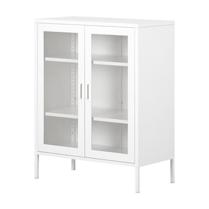 Eddison Pure White 31.5 in. Bar Cabinet