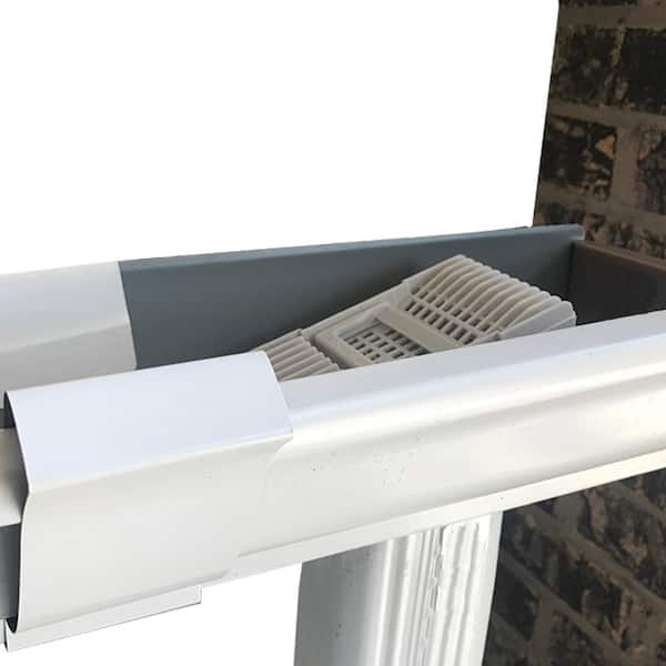 9.5 in. White Downspout Screen Gutter Guard (4-Pack) 9.5 in. White Downspout Screen Gutter Guard (4-Pack)