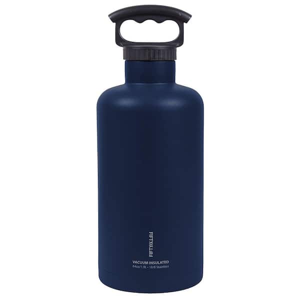 FIFTY/FIFTY 64 oz. Vacuum-Insulated Tank Growler in Navy Blue