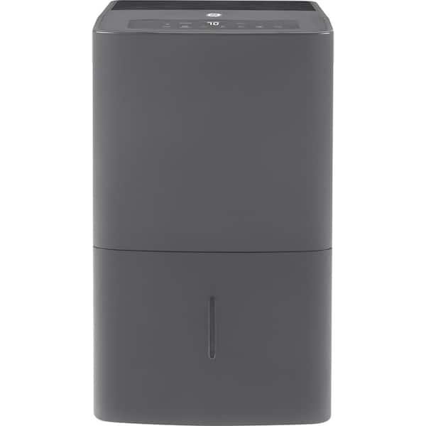 GE 50 pt. Dehumidifier with Built-in Pump for Basement, Garage or Wet Rooms up to 4500 sq. ft. in Grey, ENERGY STAR