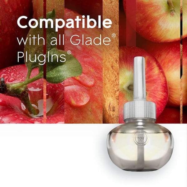3.35 fl. oz. Apple Cinnamon Scented Oil Plug-In Air Freshener Refill 40-Count (8-Pack)