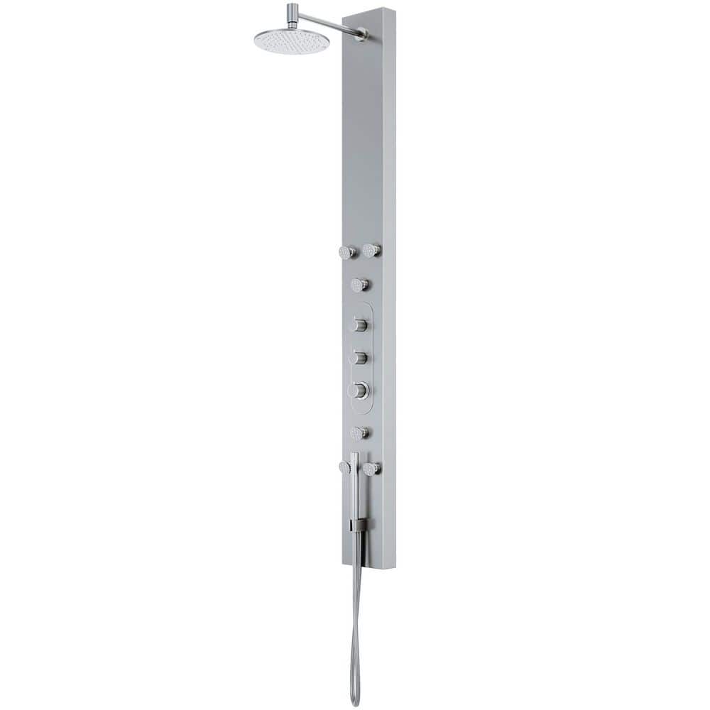 VIGO Dilana 67 in. H x 6 in. W 6-Jet Shower Panel System with