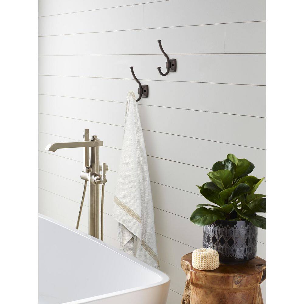 Oil Rubbed Bronze Double Prong Decorative Wall Hook
