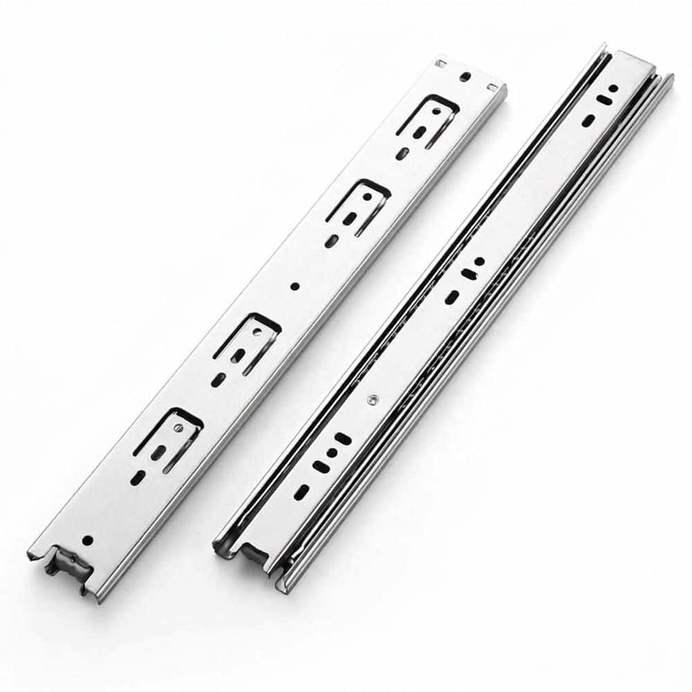 16 in. Zinc Plated Cold Rolled Steel Side Mount Undermount Soft-Close Heavy Duty Drawer Slides 5 Pairs price history on PriceWatchPro