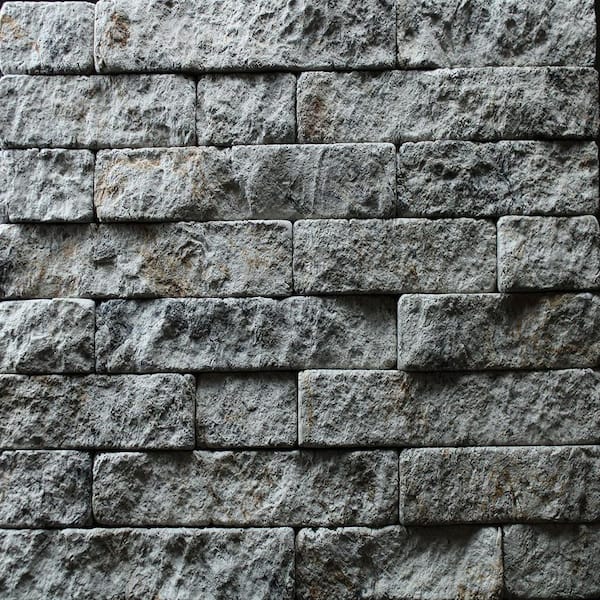 District View River Clay Non-Rated Flat Faux Stone Veneer Siding (14.25 sq. ft. Per box)