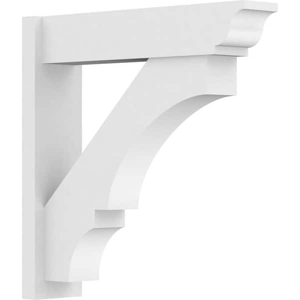 Ekena Millwork Balboa 7 in. W x 30 in. H x 30 in. D Signature Urethane Polyurethane Outlooker with Traditional Ends