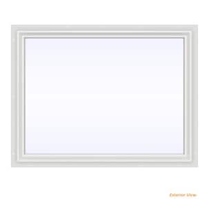 47.5 in. x 35.5 in. V-2500 Series White Vinyl Picture Window w/ Low-E 366 Glass