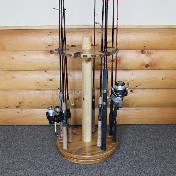 Rush Creek Creations 12 Fishing Rod Tackle Cart - 5 Minute