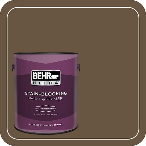 BEHR ULTRA 1 gal. #S-H-700 Burley Wood Extra Durable Eggshell Enamel Interior Paint & Primer