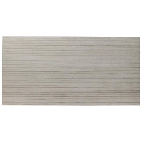 Ivy Hill Tile Provence Deco White 4 in. x 0.39 in. Limestone Look Semi-Polished Porcelain Floor and Wall Tile Sample