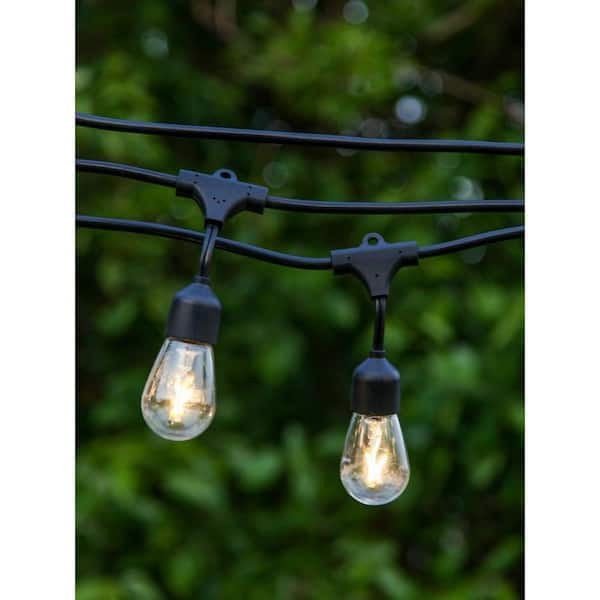 solar cafe lights home depot