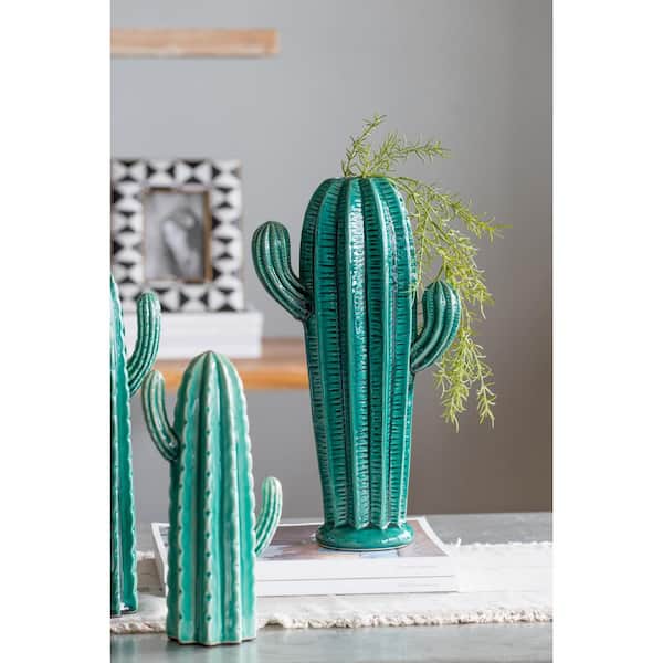 A&B Home 1333 Saguaro Ceramic Cactus Accent, Large