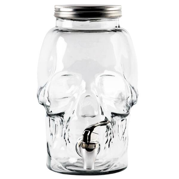 Home Essentials Halloween Skull 1 Gallon Beverage Dispenser