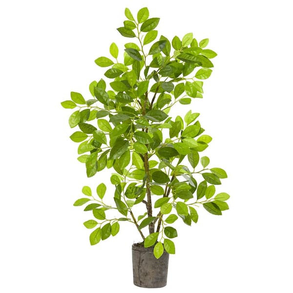Nearly Natural 3 ft. Ficus Artificial Tree in Planter