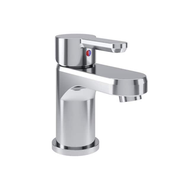 Solarity Single Handle Bathroom Sink Faucet with Push Pop Drain